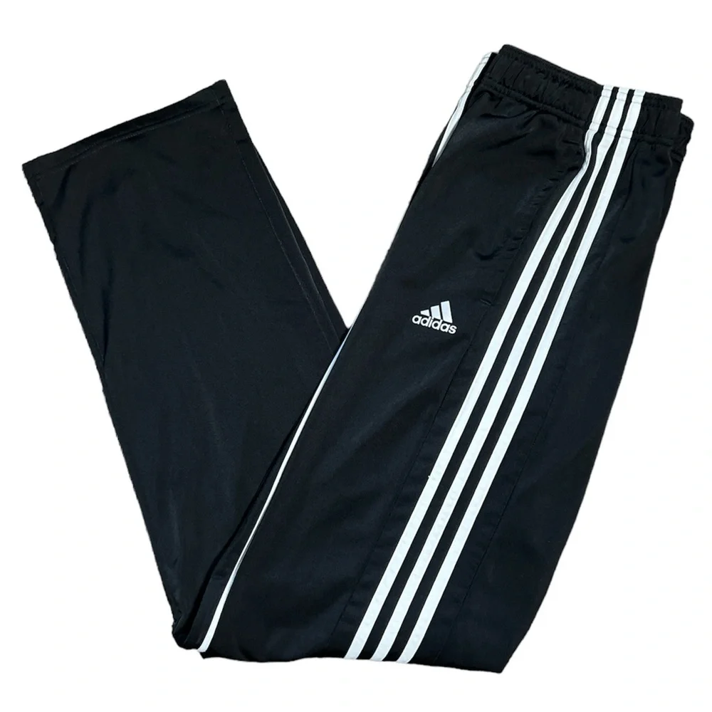 Adidas Unisex Black 3‎ Stripe Athletic Pants Sz. M